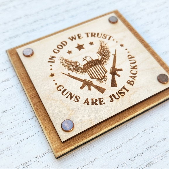 2A 2nd Amendment Decorative Sign & Bonus Keychain - Picture 5 of 9